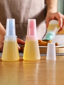 1 Pc Silicone Oil Brush, Air Fryer, Barbecue, High Temperature Small Oil Pot (May Have Slight Color Difference Due To Lighting Conditions)