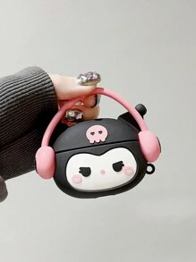 Sanrio 1pc Cute Cartoon Headphone Airpods Protective Case, Soft Silicone Wireless Bluetooth Earphone Cover Compatible With Airpod 1/2/Pro/3/Pro2 (Earphones Not Included)