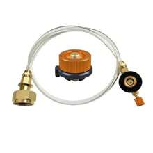 1 set d'adaptateurs de valve de bouteille de gaz butane rechargeable, équipement de camping en plein air