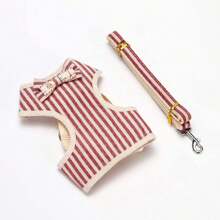 1pc Bow Knot Pet Leash, Cat Dog Walking Lead Leash, Pet Harness, Pet Vest