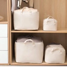 1 件帆布收纳篮，可折叠洗衣收纳盒，大容量洗衣篮，适用于衣柜、卧室、宿舍、公寓正装裤子鞋子牛仔裤靴子裙子 - 彩色 - 查看 7