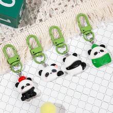 8 chiếc móc khóa gấu trúc hoạt hình dễ thương móc khóa nhựa hình động vật túi ba lô trang trí tiệc sinh nhật phụ nữ quà tặng sử dụng hàng ngày - Nhiều màu - Xem 9