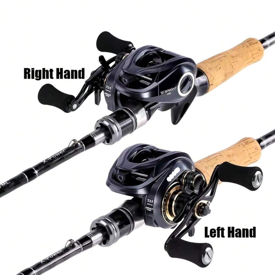 Kit Completo De Pesca Vara de 1,80 Com Carretilha 19 rolamentos