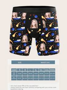 Custom Men Boxer Briefs Personalized Underwear With Photo Picture Customized Girlfriend's Face Boxers,Valentine's Day Gifts ,1pc