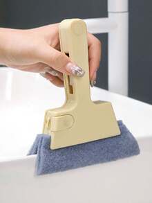 1PC Bàn chải vệ sinh bốn trong một, Bàn chải rãnh, Bàn chải vệ sinh bệ cửa sổ, Divine Tool, Vệ sinh rãnh khe hở, Vệ sinh bệ cửa sổ đa chức năng - Nhiều màu - Xem 2