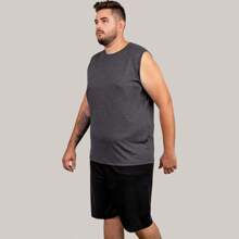 Kit 3 Camisetas Regata Machão Masculina Plus Size Dry Fit