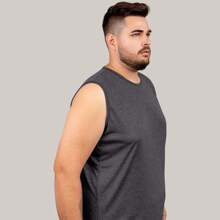 Kit 3 Camisetas Regata Machão Masculina Plus Size Dry Fit