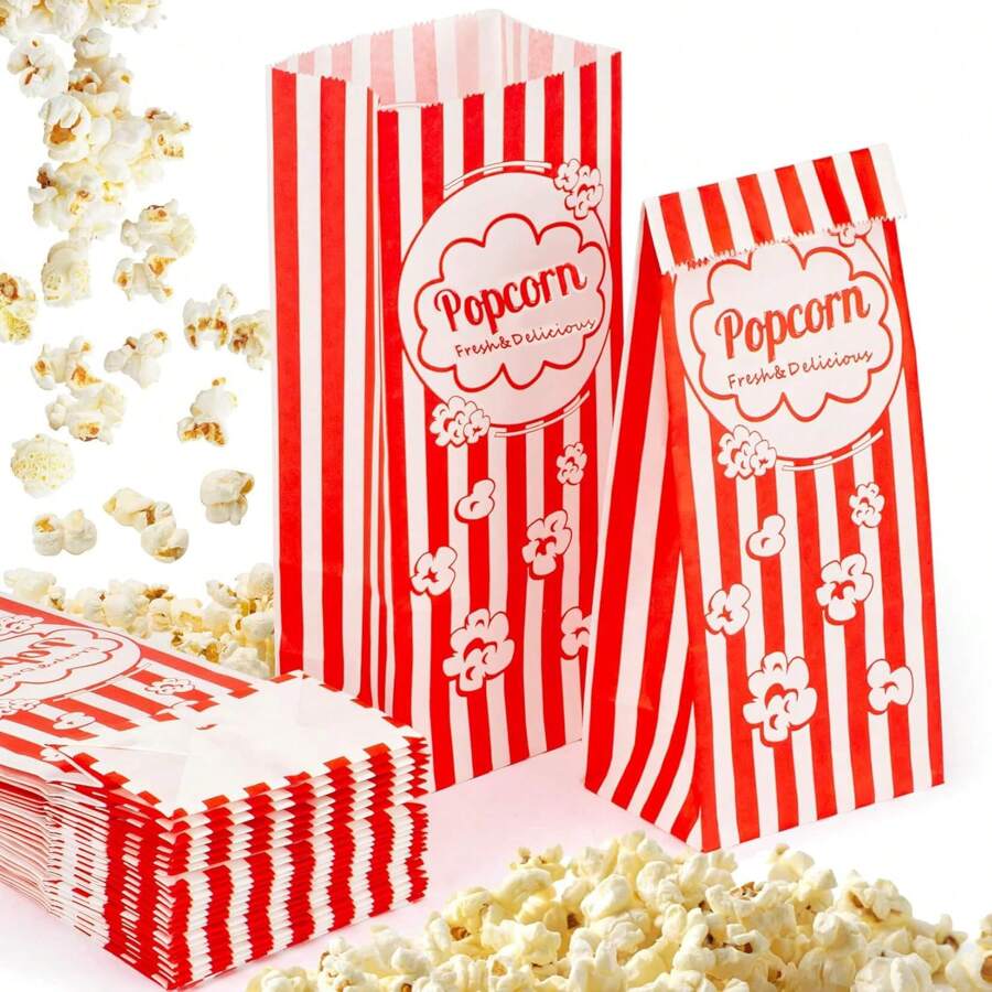 Popcorn-Boxen Für Partys - 24 Stück Im Klassischen Design