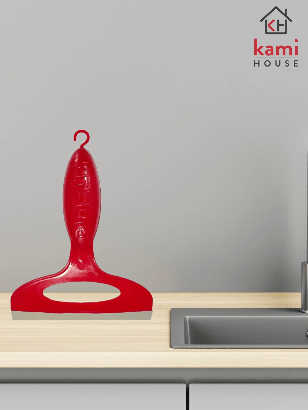 Red Plastic Sink Squeegee Plasutil - Đỏ - Xem 1