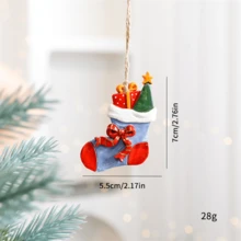 1pc Giáng sinh, Giáng sinh, Đồ trang trí dễ thương, Đồ trang trí nai sừng tấm, Đồ trang trí cây, Phụ kiện hoạt hình, Vật dụng, Nhiều kiểu dáng và Sự kết hợp tinh tế - Nhiều màu - Xem 9