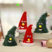 Dancing Ornament Plays Santa Claus Or Christmas Tree Plays Music And Dances - 紅色 - 查看 1