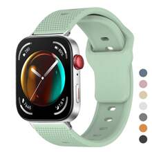 1 pieza Correa deportiva reversible de silicona reemplazable compatible con Huawei Watch Fit 3, banda de reloj inteligente cómoda y transpirable