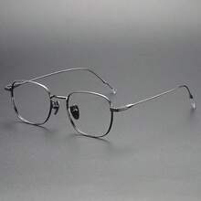 超轻纯钛方框7g，极简风格超薄纯钛商务小框复古眼镜，设计师纯色钛经典4季 - 多色 - 查看 14