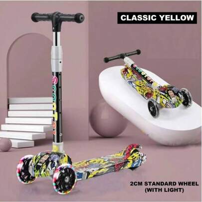 Scooter Patines para niño ajustable Estilo GRAFFITI PinkShop