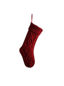 1pc Personalized Embroidered Christmas Stocking, Knitted Family Socks, Christmas Decorative Socks, Essential For Christmas, Personalized Christmas Stockings With Embroidered Names, Personalized Family Christmas Ornaments For Fireplace Decor, Suitable As Christmas Gifts For Family And Friends - Multicolor - View 15