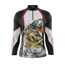 PQS FISHING UV50 Fishing Shirt - Sun Protection And Comfort For Fishermen R12 Fisherman I - Black and White - View 1