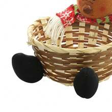 Christmas Candy Basket Storage Container Decoration Santa Claus Xmas Decor Gift - C - Multicolor - View 5