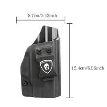 WARRIORLAND Funda para pistola M&P Shield de 9mm, funda interna de Kydex IWB que se ajusta a la Smith & Wesson M&P Shield Plus / M2.0 / M1.0 de 9mm/.40, funda para llevar dentro de la cintura, ajuste de inclinación y retención, sin rasguños, sin bamboleo, diestra