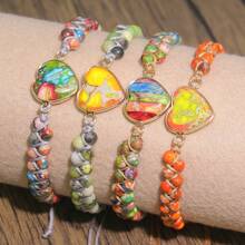 Heart Decor Beaded Bracelet