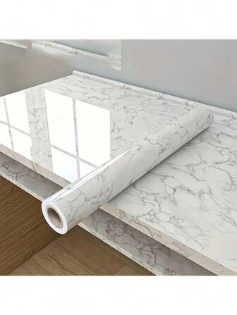 1 套大理石图案防水墙贴，耐热耐油厨房壁纸，自粘装饰贴纸，适用于家具翻新，适用于浴室和厨房、家居装饰、抽屉整理器