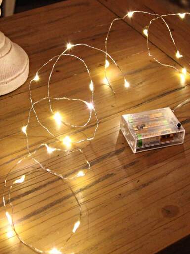Led Fairy Lights Battery Operated, 1 Pack Mini Battery Powered Copper Wire Starry Fairy Lights For Bedroom, Twinkle Lights Mason Jar Lights Waterproof Firefly Lights DIY Party,Christmas, Parties, Wedding, Centerpiece, Decoration ,Valentine's Day Decoration( Warm White)