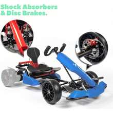 HYPER GOGO Drift GoKart Kit-Hoverboard Attachment,Outdoor Race Pedal Go Cart Car For Adults - 藍色 - 查看 2