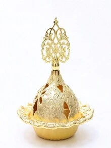 1 cái Đồ trang trí lư hương mới, lư hương mini, lư hương tháp vàng sáng tạo, đèn thơm bằng kim loại nhỏ, đồ trang trí DIY & dụng cụ - Nhiều màu - Xem 11