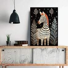 1PC Động vật trong nghệ thuật Giáng sinh Chó Ngựa Bò Rùa Poster Nghệ thuật Tranh treo tường Canvas Tranh Bắc Âu Phòng ngủ Phòng khách Trang trí nhà Không có khung - Nhiều màu - Xem 4