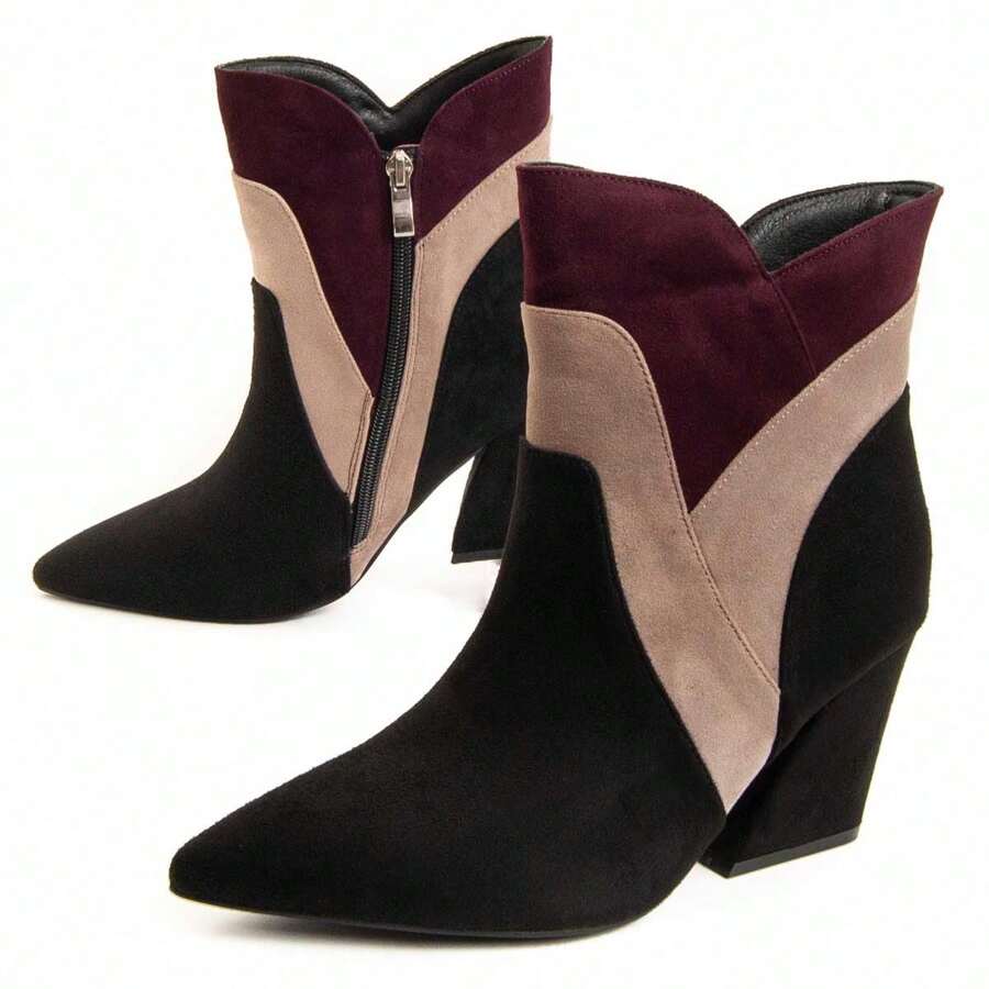 Montevita klackstövel dam med Mila dragkedja Beräknad leverans 2-3 arbetsdagar (halvön) - Svart - Visa 1