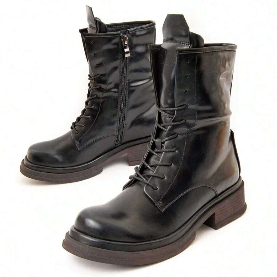 Montevita Women's Casual Lace-Up Boot Rammba2 Estimated Delivery 2-3 Business Days (Peninsula) - Black - View 1