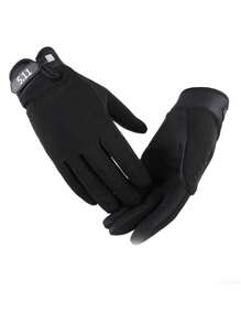 1 par de guantes tácticos para hombres, de peso ligero y transpirables, para actividades al aire libre como ciclismo, pesca y deportes, con agarre antideslizante, guante de dedo completo para mujer - guantes deportivos - Ver 13