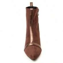 Montevita Women's Brown Heeled Bootie With Zipper Cella Estimated Delivery 2-3 Business Days (Peninsula) - Brown - View 3