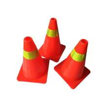 1pc 25cm Folding Reflective Road Cone, Portable Advertisement Road Barrier, Traffic Safety Emergency Warning Cone - Multicolor - View 4