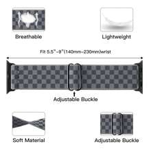Pulseiras de nylon elásticas compatíveis com 38 mm 40 mm 41 mm 42 mm 44 mm 49 mm Pulseira elástica macia ajustável compatível com SE Ultra Series 9/8/7/6/5/4/3/2/1