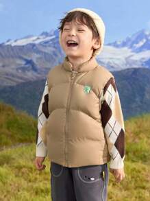 Balabala Boys' & Girls' Down Vest Cute And Warm Winter 2024 Outerwear
