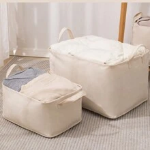 1 件帆布收纳篮，可折叠洗衣收纳盒，大容量洗衣篮，适用于衣柜、卧室、宿舍、公寓正装裤子鞋子牛仔裤靴子裙子 - 彩色 - 查看 6