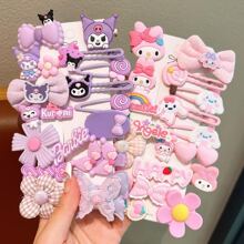 Sanrio 14 件套卡通发夹 BB 夹 侧刘海夹 学生妹发饰套装