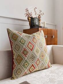 1件/2件套，多色提花天鹅绒面料枕套（不含枕芯），波西米亚风格靠垫套，柔软舒适的天鹅绒枕套，适用于沙发、卧室和床上用品装饰，四季皆宜 - ANCORA紅 - 查看 4