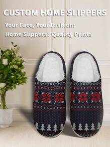 Dép Giáng sinh tùy chỉnh tên phụ nữ, dép đế mềm thoải mái nhẹ họa tiết hoa Giáng sinh dành cho phụ nữ, quà tặng Giáng sinh vui nhộn được cá nhân hóa cho mẹ/bố/cô ấy/anh ấy/bạn gái/bạn trai/vợ/chồng/bạn bè - trắng - Xem 2