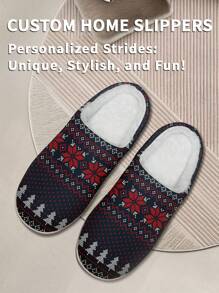 Dép Giáng sinh tùy chỉnh tên phụ nữ, dép đế mềm thoải mái nhẹ họa tiết hoa Giáng sinh dành cho phụ nữ, quà tặng Giáng sinh vui nhộn được cá nhân hóa cho mẹ/bố/cô ấy/anh ấy/bạn gái/bạn trai/vợ/chồng/bạn bè - trắng - Xem 3