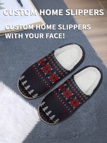 Dép Giáng sinh tùy chỉnh tên phụ nữ, dép đế mềm thoải mái nhẹ họa tiết hoa Giáng sinh dành cho phụ nữ, quà tặng Giáng sinh vui nhộn được cá nhân hóa cho mẹ/bố/cô ấy/anh ấy/bạn gái/bạn trai/vợ/chồng/bạn bè - trắng - Xem 5