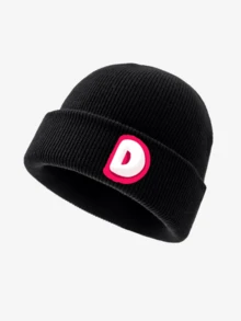 1 件儿童字母针织帽，26个字母时尚多色可选保暖豆帽，适合男孩和女孩日常户外玩耍。 - 黑色 - 查看 15