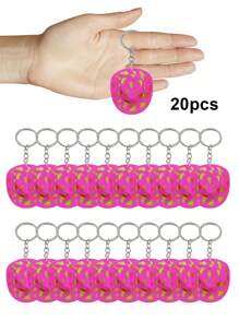 20pcs/10pcs/1pc Unisex Mini Light Pink Western Cowboy Hat Model Keychain, 2.12in, Couple Gift, Y2K Style Creative Keyring/Chain, Funny Gift For Sisters, Bag Decor, Phone/Car Key Holder Accessories Car Accessories Bag Charm School Cute Goth Bag Accessories Lanyards With Id Holder Car Accessories Bag Charms Christmas Car Accessories Teacher Friend Gift Ideas - Multicolor - View 22