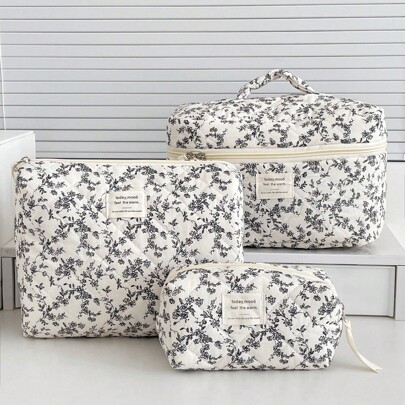 1 Pc Korean Style Black Floral Makeup Bag For Women Travel Large Mini Flower Portable Storage Pouch Opening Zipper Design Suitable For Cosmetic Lipstick Jewelry Tissues Sanitary Napkins Bag,Makeup Bag,Make Up Bag,Makeup Bags,Cosmetic Bag,Makeup Organiser,Travel,Makeup Pouch,Bag,Vanity,Make Up Pouch,Travel Essentials,Pouch Bag,Make Up Bags,Bags,Travel Essential,Vanity Accessories,Small Makeup Bag,Makeup Pouch,Cosmetic Bag,Travel Essential,Large Capacity,Large Makeup Bag,Christmas Gifts,Pouch,Travel,Gifts For Women,Women's Necessaire,Travel Essential,Pouch,Clutch / Small Handbag,Necessaire,Makeup Organizer,Makeup Organize,Pouch,Brush Holder,Mini Pouch,Large Capacity Pouch