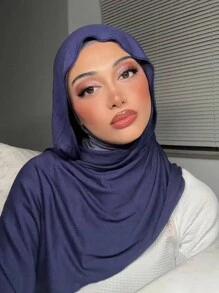 1 buc. eșarfă hijab din jerseu modal, accesorii abaya de culoare uni