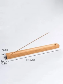 1pc Bamboo Incense Stick Holder Halloween,Spooky,Autumn,Festival,Holiday Christmas,Winter,Holiday,Festival - Multi Scents - View 4