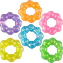 1 件/3 件随机颜色可穿戴手环减压球坐立不安，甜甜圈减压感官成人，挤压球派对礼品袋填充物 - 多色 - 查看 9