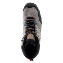 Elbrus Mens Condis Suede Mid Cut Hiking Shoes (Dark Grey/Black/Peacock Blue) - Dark Grey - View 4