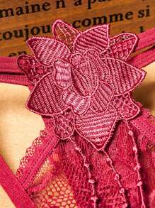 Custom Funny Text.Side Strap Underwear Women's Lace Sexy Large Size Light Luxury Strap Hollow T-Shaped Pants Low Waist T-Pants.Christmas.