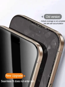 2 Gói Kính Cường Lực Bảo Vệ Màn Hình Riêng Tư + 2 Miếng Bảo Vệ Ống Kính Máy Ảnh Tương Thích Với iPhone, Hoàn Thiện Bóng, Chống Nhìn Trộm, Dụng Cụ Dán Phim Một Lần Bấm, Tự Động Loại Bỏ Bụi, Không Có Bong Bóng Lắp Đặt Dễ Dàng Quà Tặng Sinh Nhật, Gia Đình, Bạn Bè Chống Gián Điệp, Bảo Vệ Màn Hình Điện Thoại, Phụ Kiện Điện Thoại - Trong sáng - Xem 6